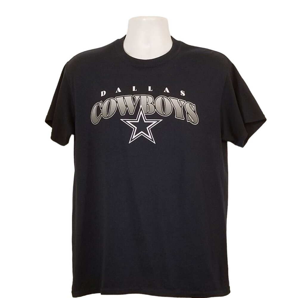 Dallas Cowboys Authentic Short Sleeve Crew T Shirt Men Size Medium Navy Blue - Picture 2 of 7